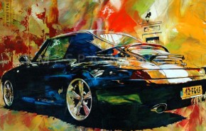 Portfolio hermespaintings.nl - Porsche schilderij - USA Cars - Marc van Ravesteijn - Walter Hermes in opdracht